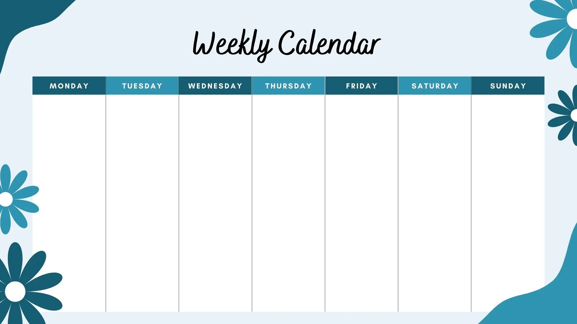 2025 Weekly planner Calendar